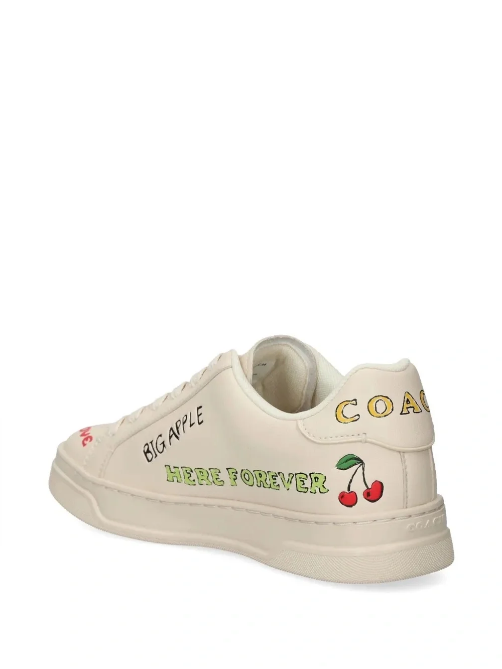 Coach cream graphic 'New York Big Apple' sneakers